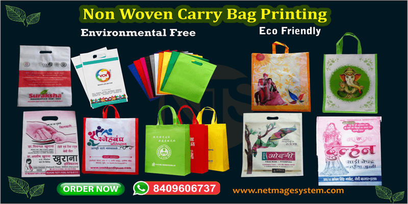 Wonderful recorder bacon Non Woven Carry Bag Printing | Non Woven Bag Single and Multi Color Printing  Patna | D-Cut Non Woven Bags | W Cut Non-Woven Bag | Loop Handle Non Woven  Bags 